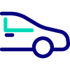 Van Ameyde Car Icon Blue Green