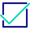 Van Ameyde Checkbox Blue Green Icon