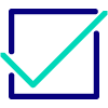 Van Ameyde Checkbox Blue Green Icon