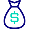 Van Ameyde Icons Blue and Green Money Bag