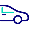 Van Ameyde Car Icon Blue Green